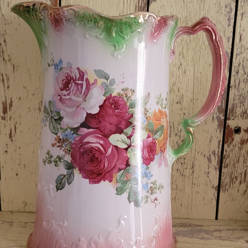Vintage Lusterware Water Pitcher
